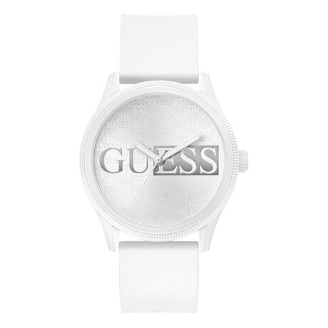 Reloj GUESS REPUTATION Silicona Blanco Esfera 45mm 0