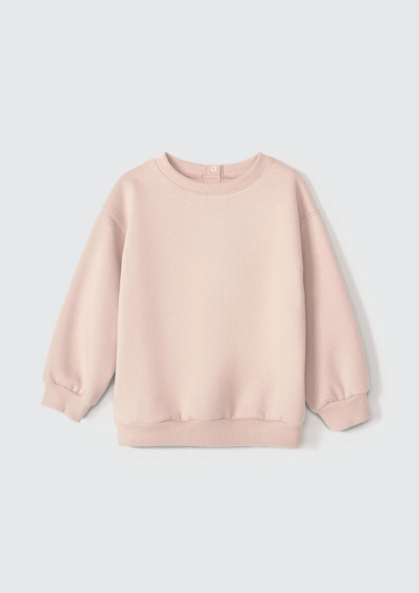 BUZO BÁSICO INFANTIL DE ALGODÓN - ROSA 