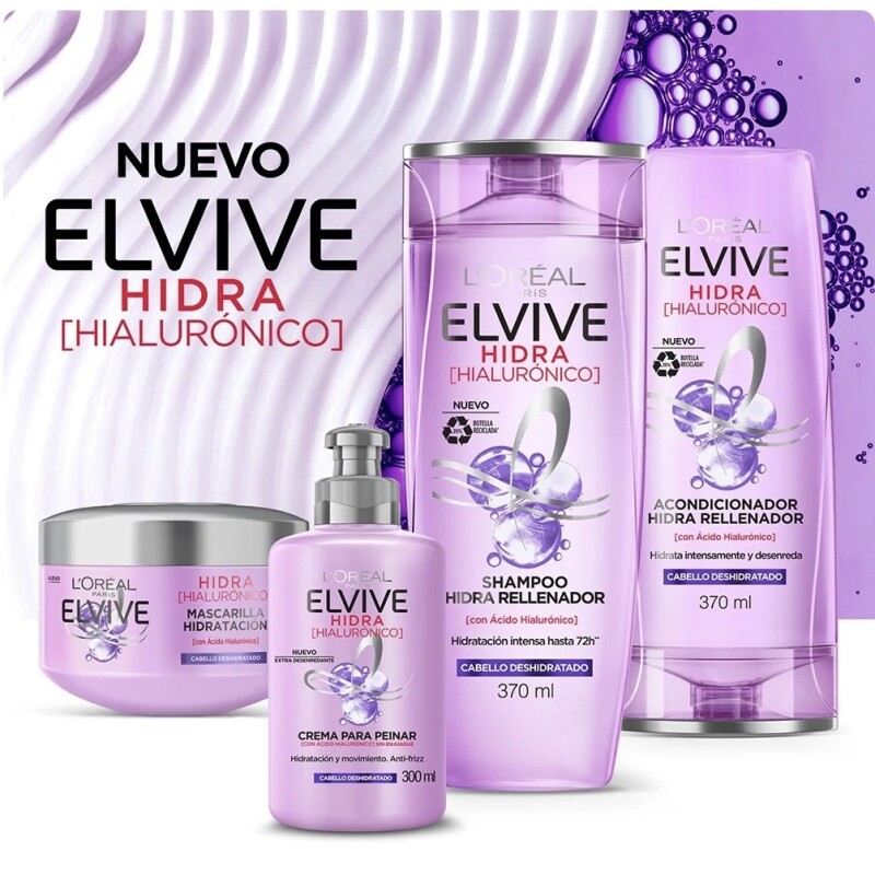 Shampoo Elvive Hidra Rellenador con Ácido Hialurónico 200 ml Shampoo Elvive Hidra Rellenador con Ácido Hialurónico 200 ml