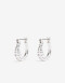 Aros Argollas Metal Argollas De Metal Bañado En Plata - Plateado