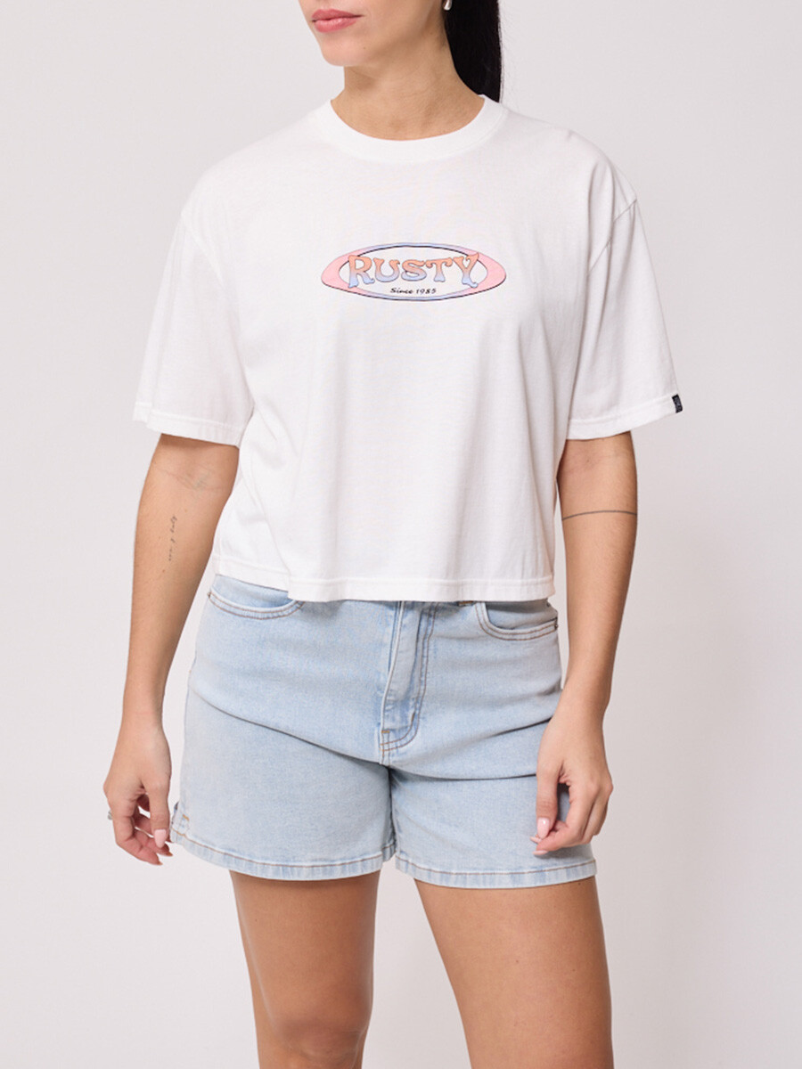 T-SHIRT ZARISA RUSTY - Blanco 