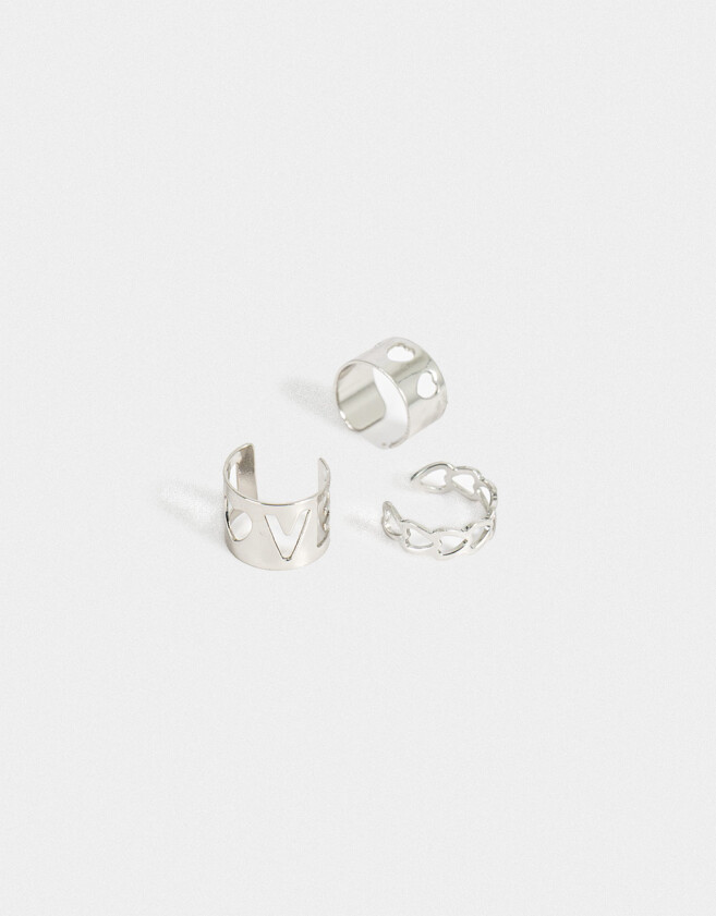 Bijou Cuff Set De Earcuffs - Plateado