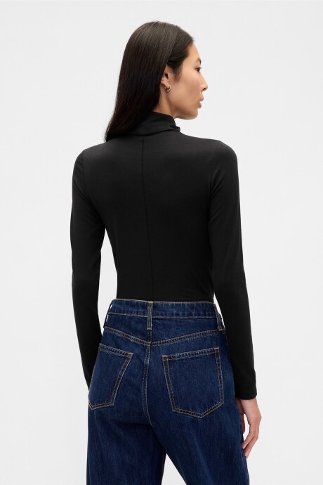 Remera Polera Mujer Black