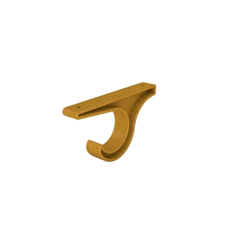 Set x2 soporte de techo simple 28mm x 19mm MARRON CLARO