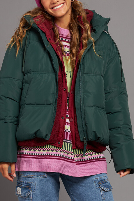 CAMPERA VIDRA RUSTY Verde Oscuro