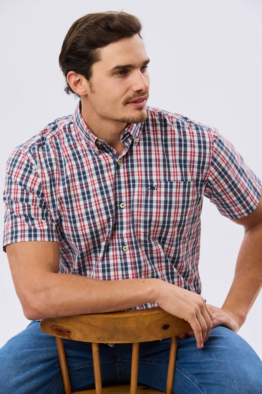 CAMISA CUADROS Rojo