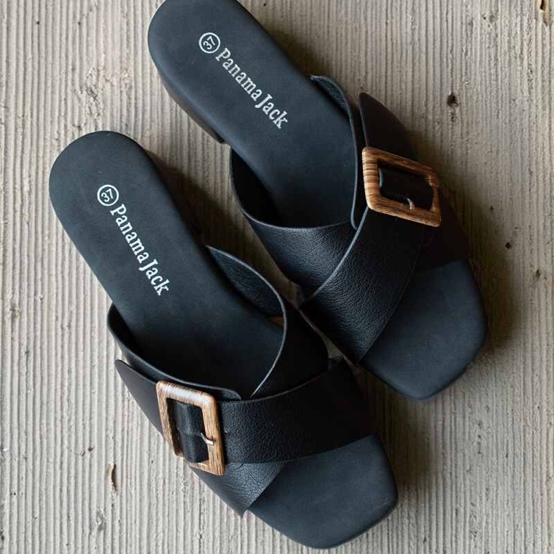 Sandalia de dama Panama Jack BLACK
