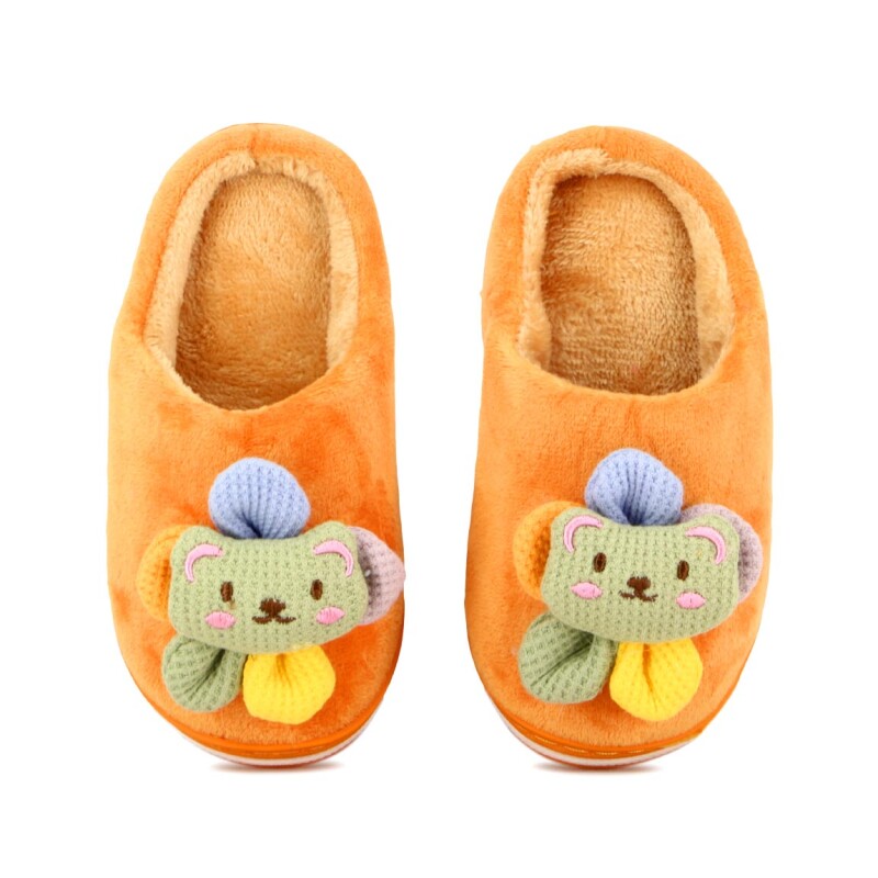 Macri Pantufla Niño/a Conejo C/moño Naranja