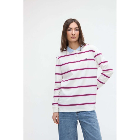 Remera polo Danica Off white