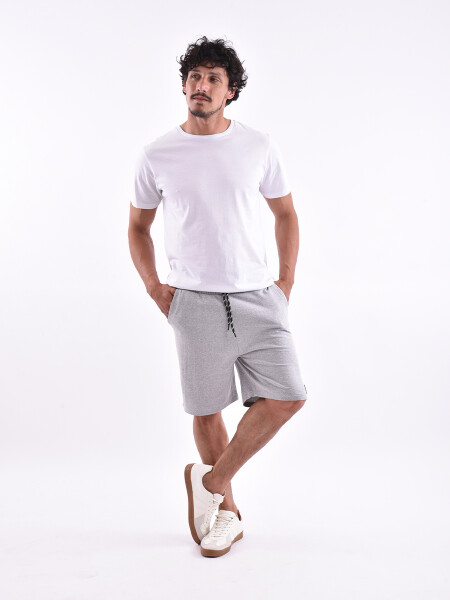 BERMUDA BAL GRIS MELANGE M