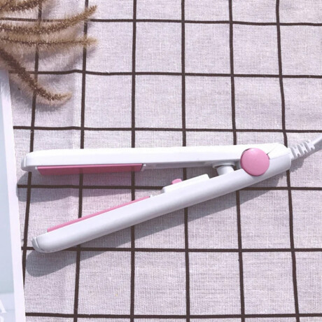 Planchita mini para el pelo con estuche Blanco
