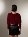 Blusa Wentu Bordeaux Oscuro