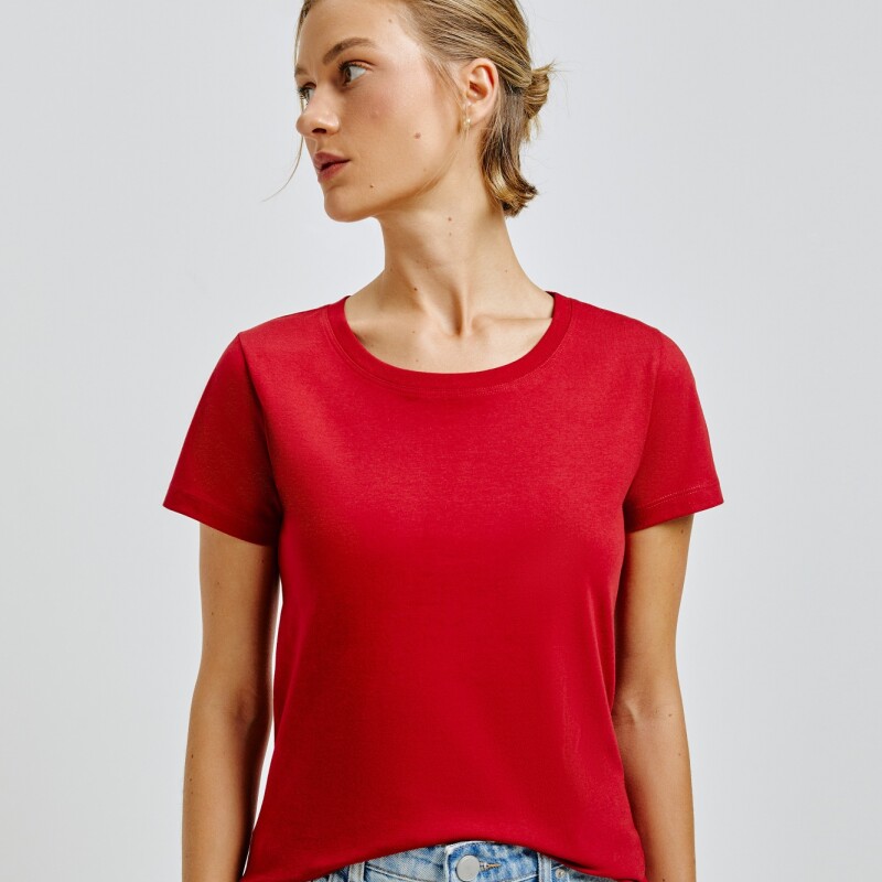 BLUSA MM FEM ROJO OSCURO