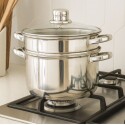 Olla Pastera Acero Inoxidable 4 Piezas Cuori 8 litros Olla Pastera Acero Inoxidable 4 Piezas Cuori 8 litros