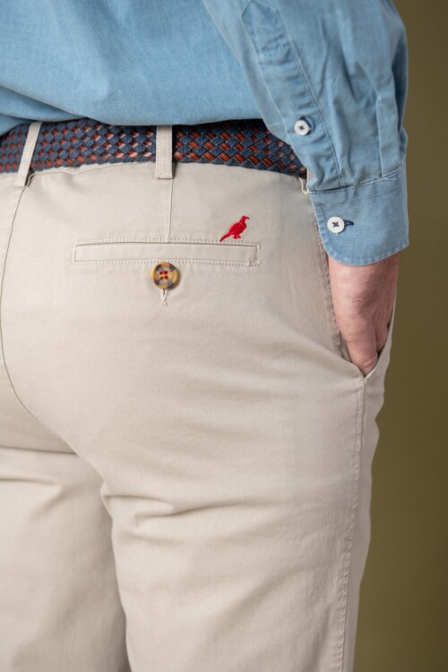 Patalón gabardina clásico Beige