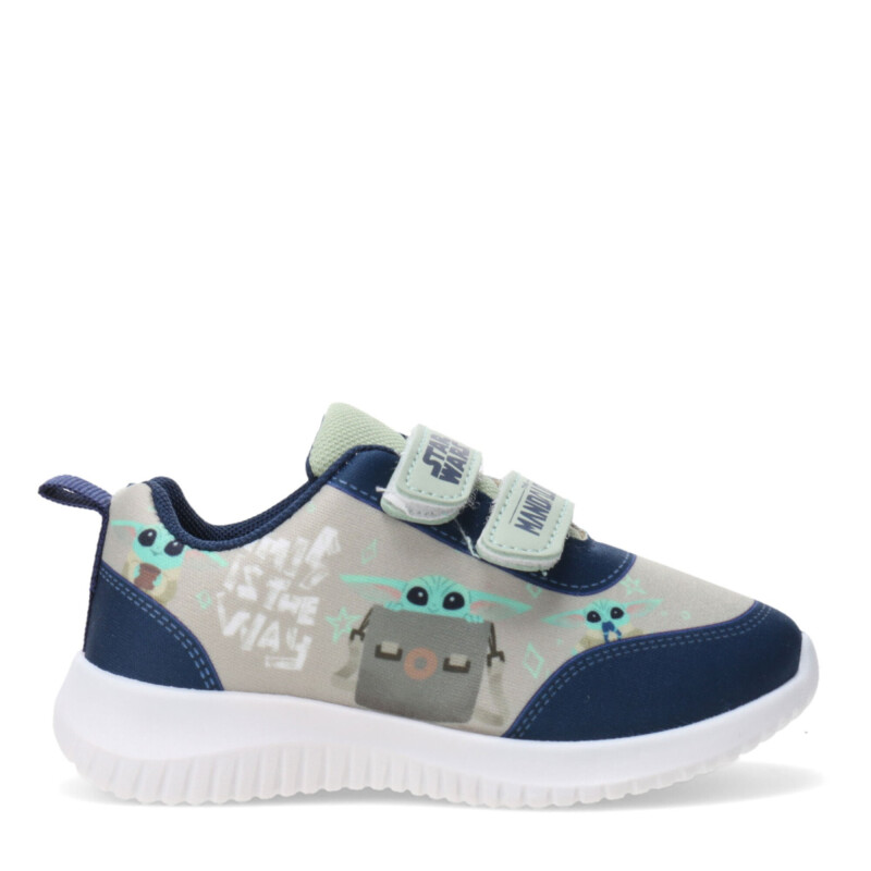 Championes Infantiles Disney Baby Yoda Verde - Azul Marino - Gris