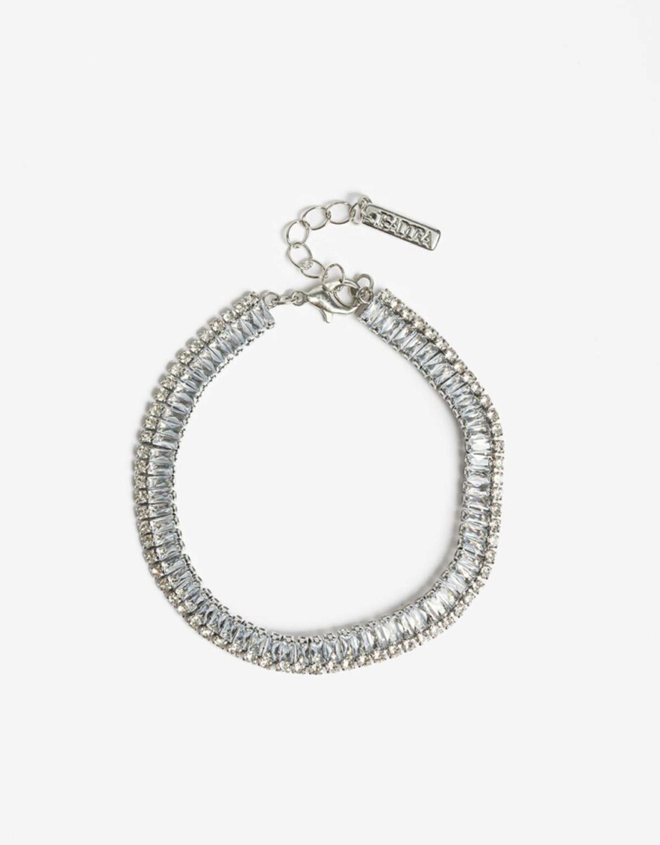 Collar Corto Layer Strass - Cristal 