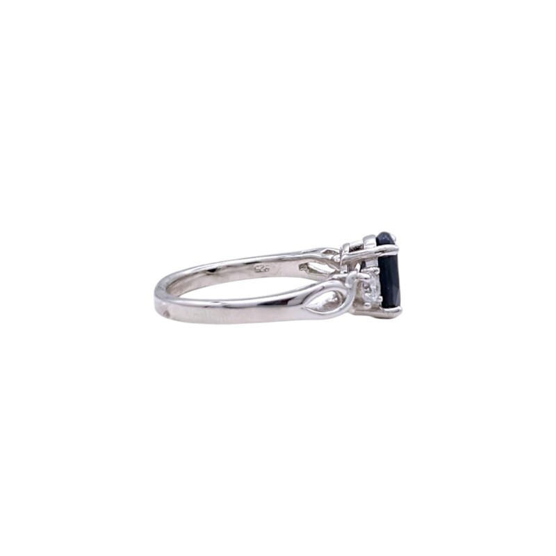 Anillo Trilogy-Plata 925-Piedra Zafiro y zirconia-AN4561 conpiedra