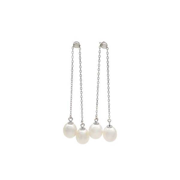 Caravanas Colgante Perlas-Plata 925-Con Perla-CA3214 conperla