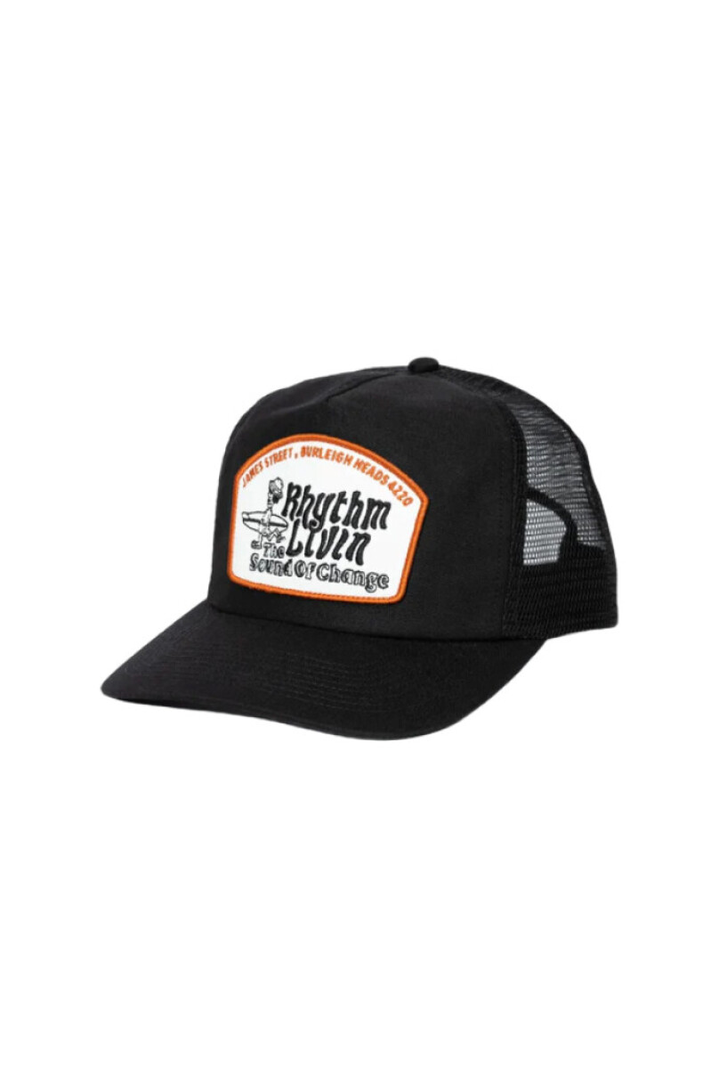 Gorro Rhythm Pathway Trucker Cap - Negro Estampado 