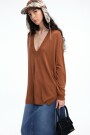 SWEATER ESCOTE V Mostaza