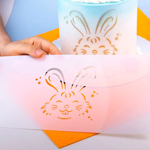 Stencil Pascua Cara de Conejo
