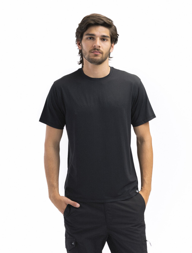 Remera Dry Fit Vintage Wash Scandinavian Negro