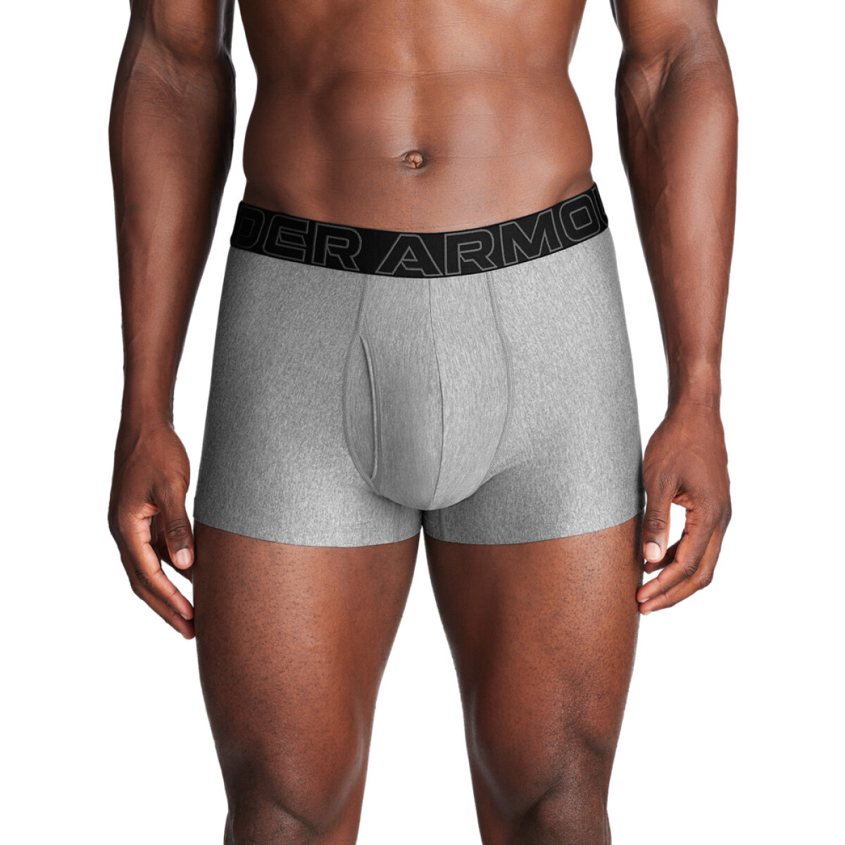 UA PERFORMANCE TECH MESH -SOLID 6 IN 3PK - GRY-035 