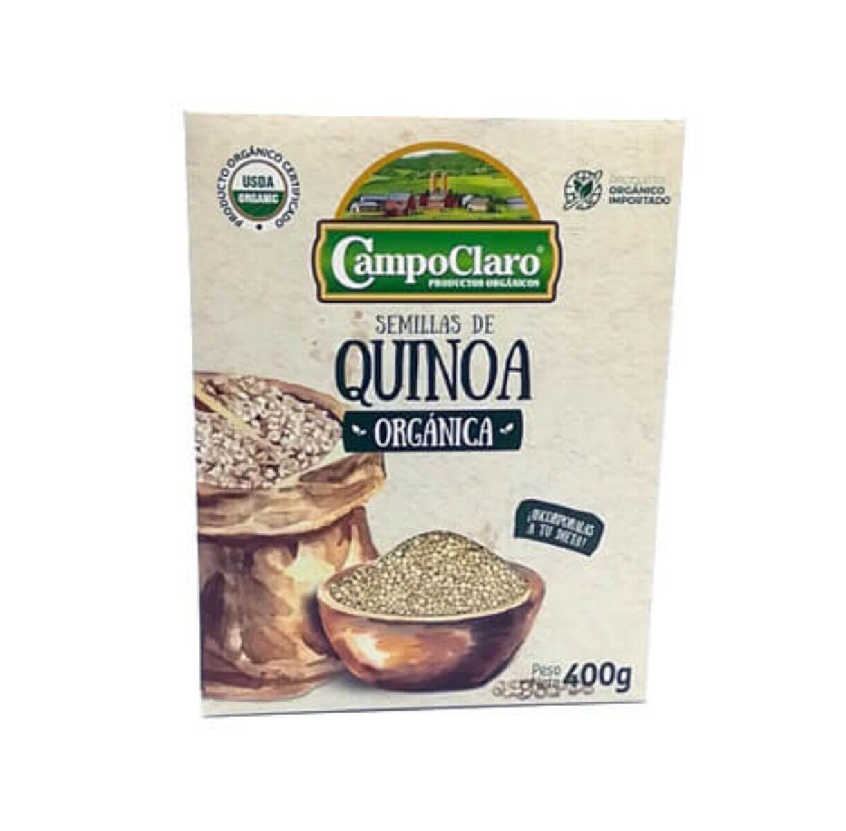 Quinoa Orgánica Campo Claro 400g 