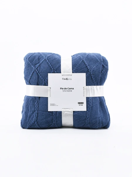 PIE DE CAMA TEJIDO MARINO AZUL OSCURO