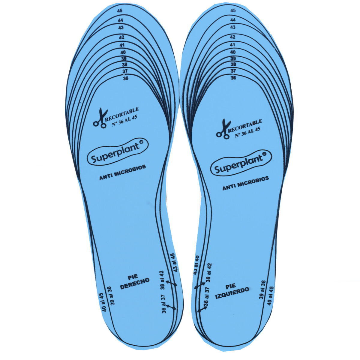 Limpiador Wassington Plantilla Anti Bacteriana - Celeste 