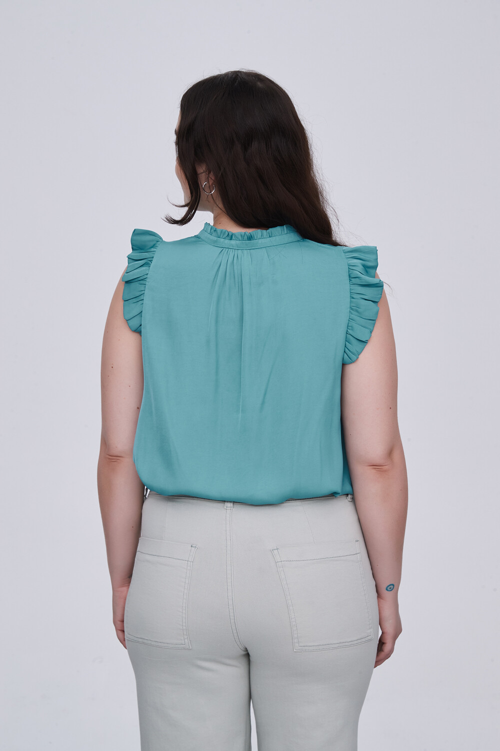 Blusa Daneb Verde Azulado