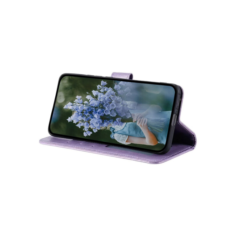 Flip cover Samsung Galaxy A14 4G/5G diseño mandala violeta Flip Cover Samsung Galaxy A14 4g/5g Diseño Mandala Violeta