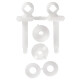 Asiento de inodoro acolchonado Universal Atlas BLANCO