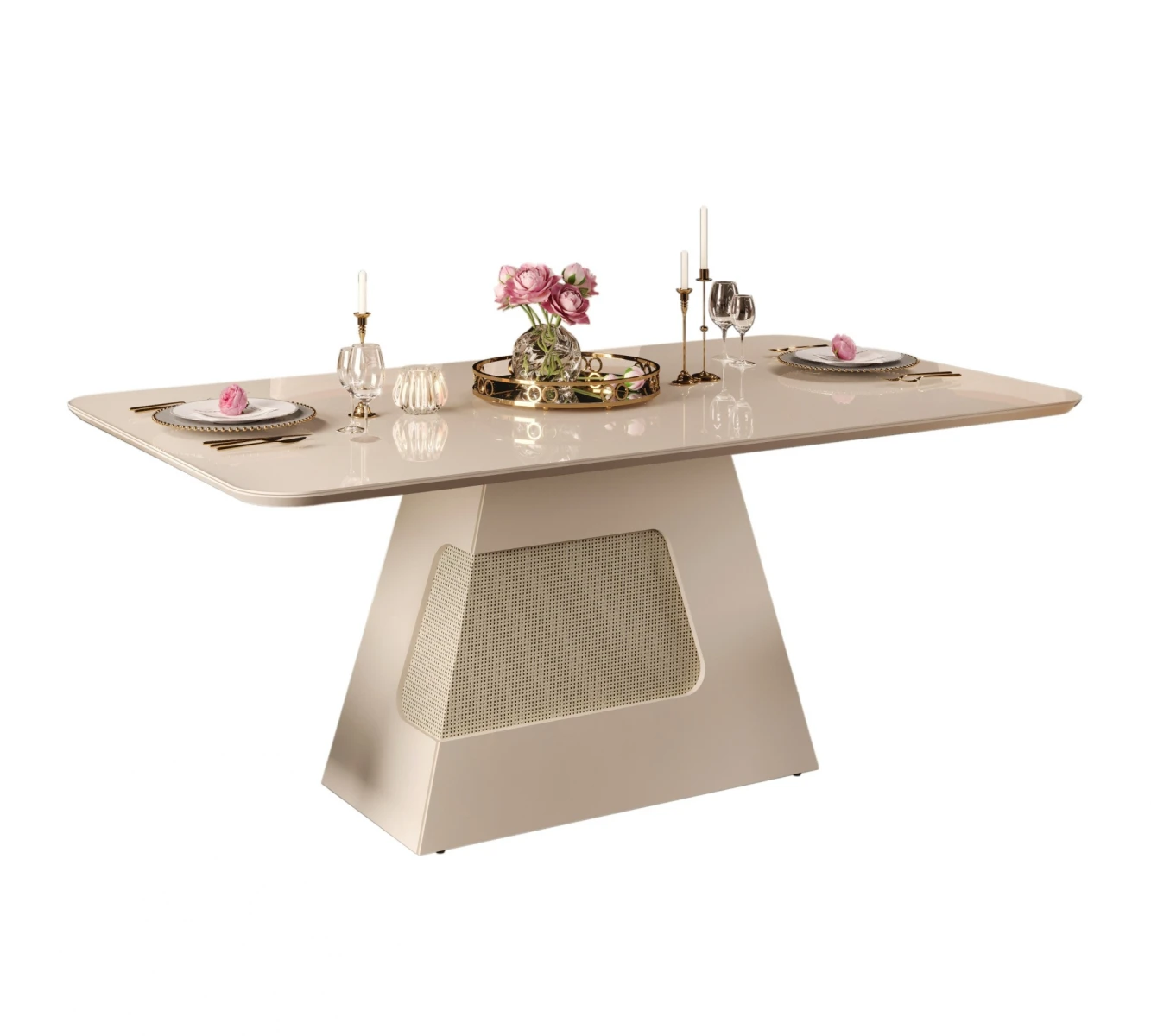 Mesa de Comedor Dala - Blanco/Blanco 