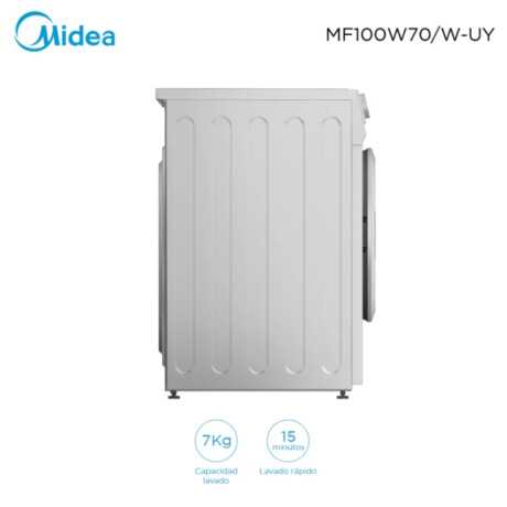 Lavarropas Midea Frontal 7kg MF100W70WBUY Blanco