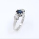 Anillo platino brillantes y zafiro Anillo platino brillantes y zafiro