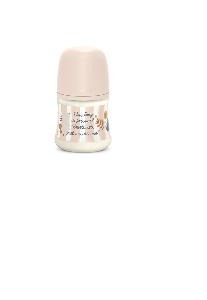 Biberón fisiológico 150ml Suavinex - Rosa striped 