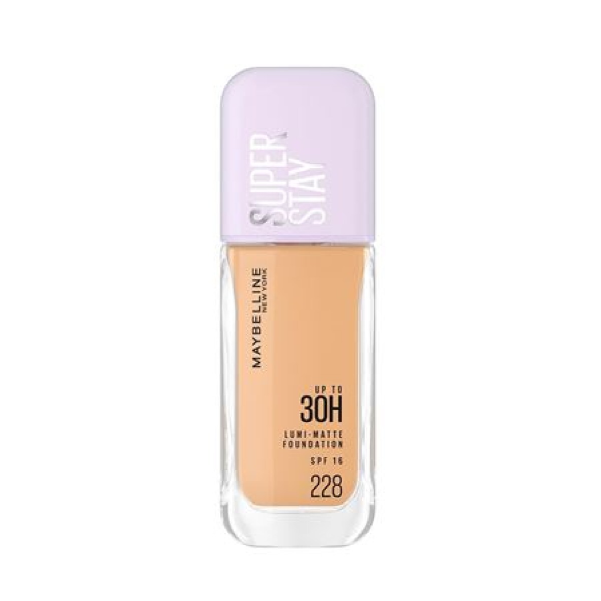 Maybelline Base Super Stay Lumi-Matte Nº228 | Base Facial Cobertura Total y Acabado Mate