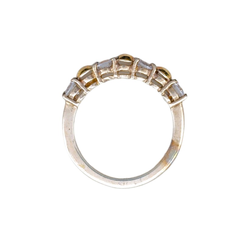 Anillo Vera-Plata y Oro-Piedra Zirconia-AN5585 conpiedra