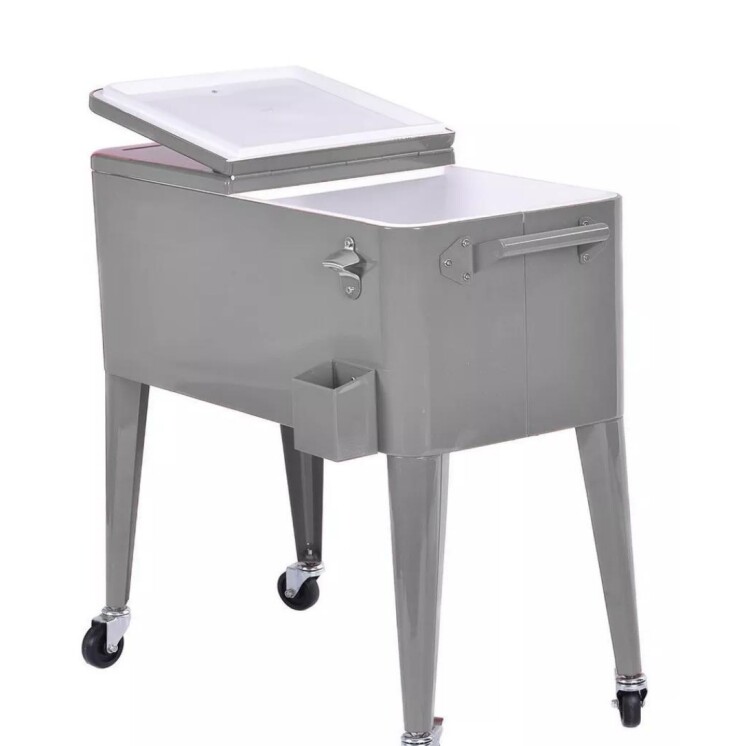 Conservadora Bar con Ruedas 76 L Plata