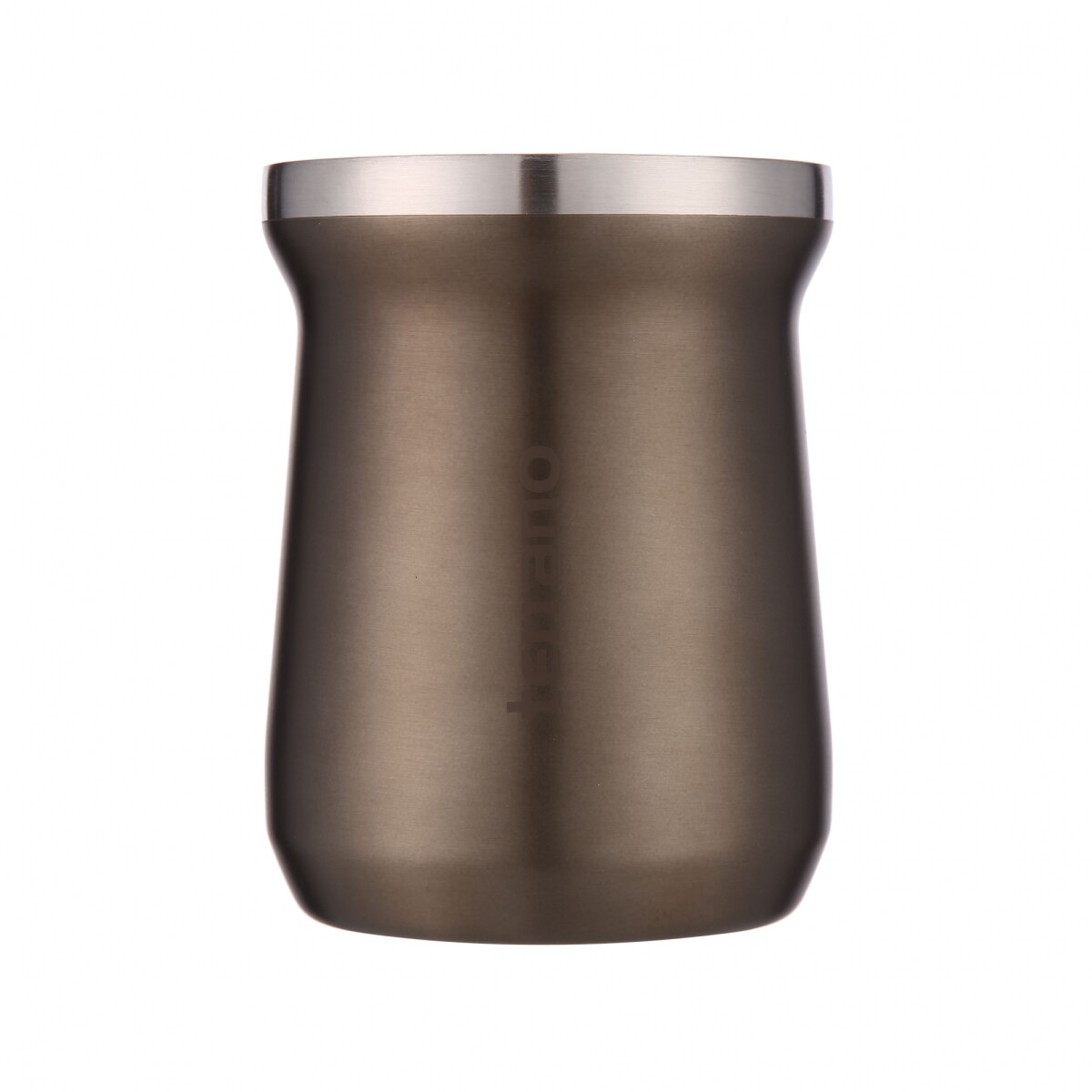 Mate Acero Inox. Camionero - Marrón Metalizado 