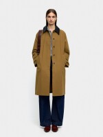 Trench De Algodón Cuello En Contraste camel