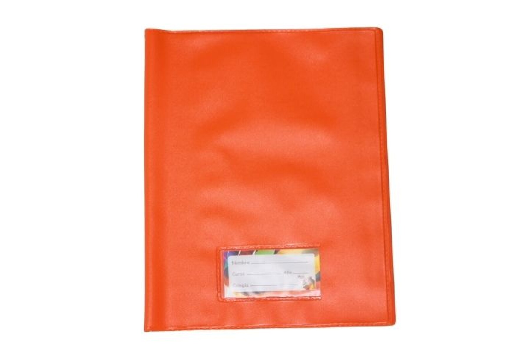 FORRO PLASTICO P.V.C. PARA CUADERNO - COLOR NARANJA 