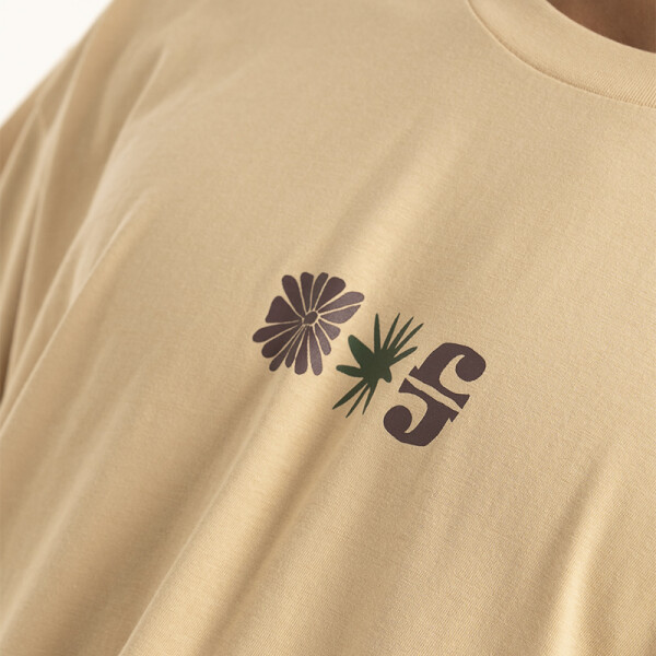 Remera Pulau Palmtree Beige