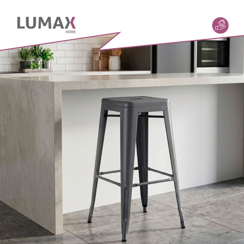 Taburete Tolix Hogar Pub Muebles Gris