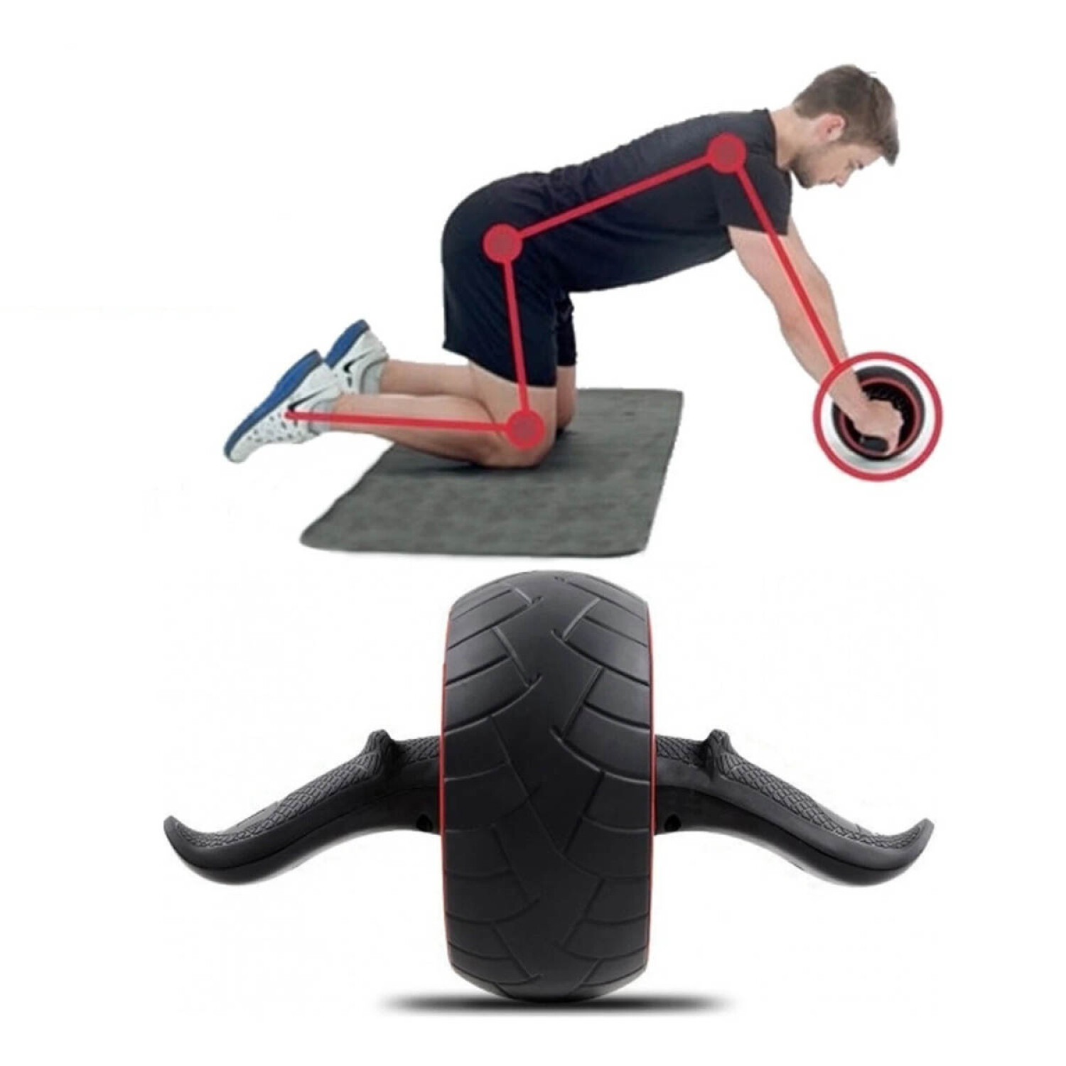 Rueda De Ejercicio Abdominal Reforzada C/ Resistencia — El Rey del ...