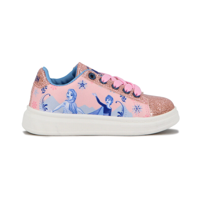 Championes Niña Disney Frozen Plataforma Rosado