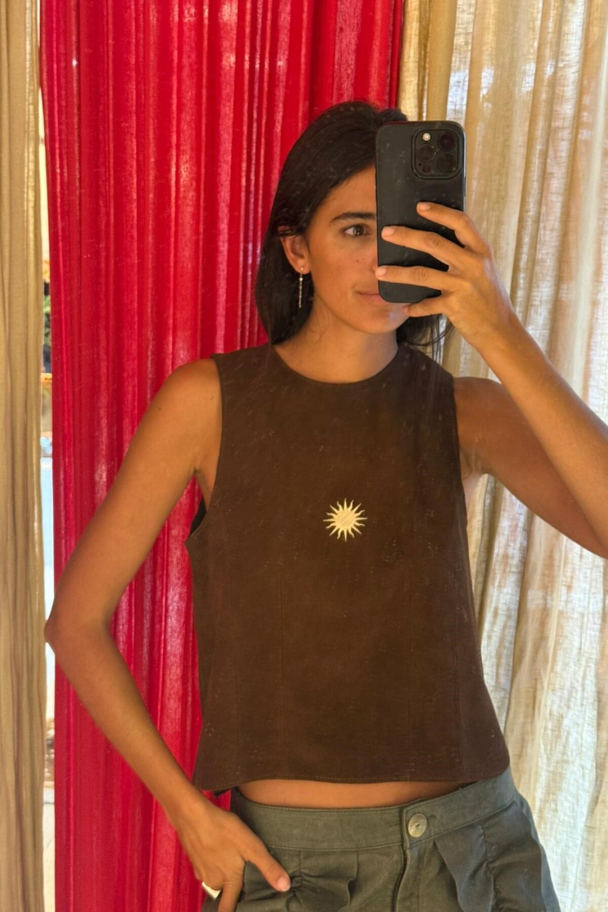 Sun Suede Vest Gamuza Chocolate