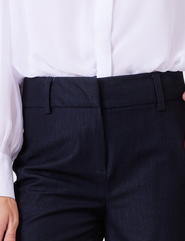 Pantalon Wide Leg Tiro Alto MARINO